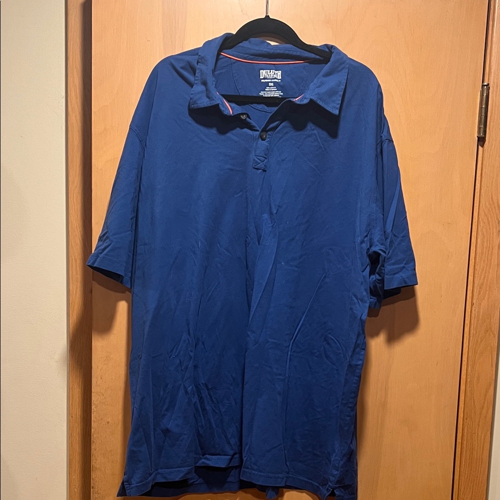 Duluth Trading Co Blue Polo Shirt